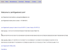 Tablet Screenshot of janwigestrand.com